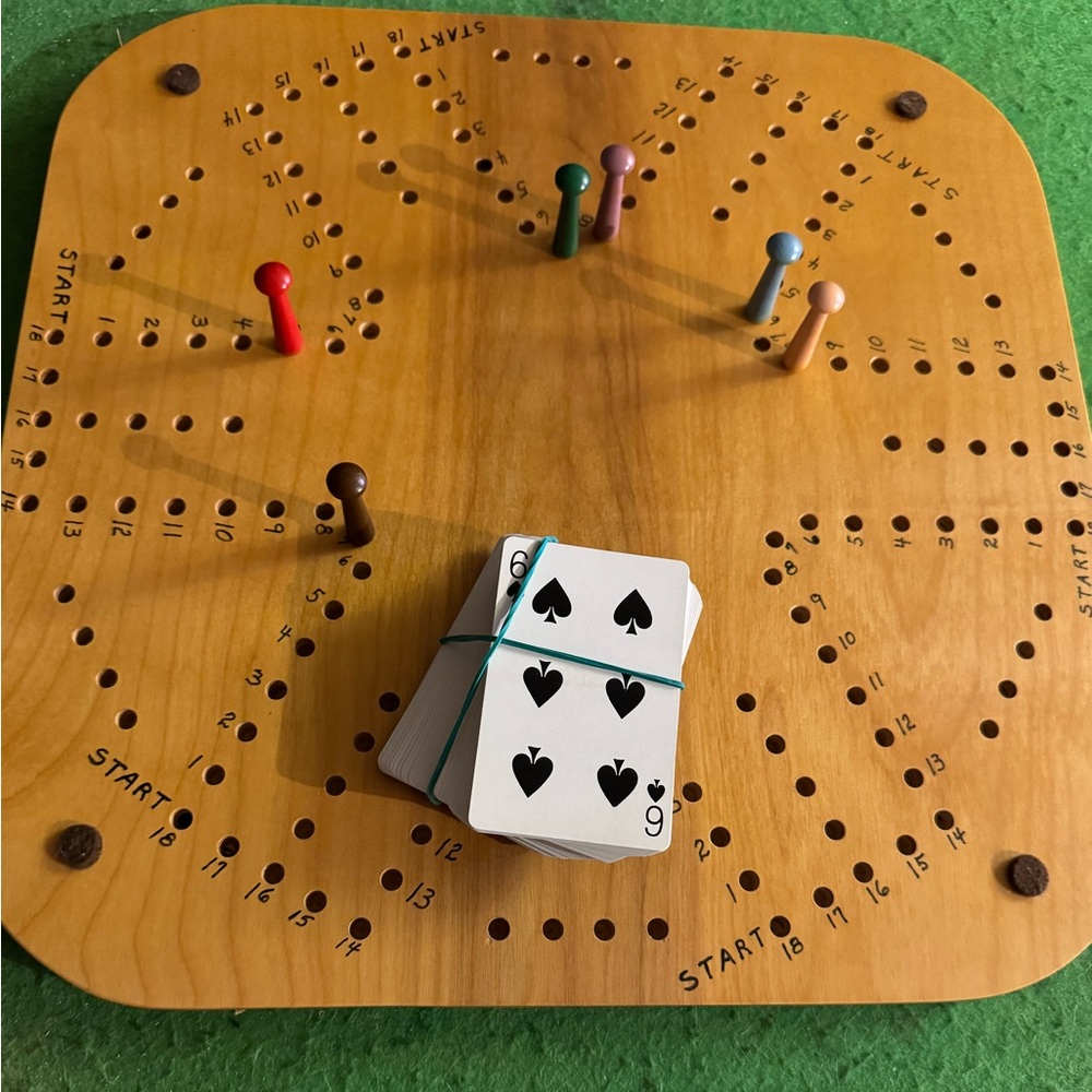 Handcrafted Dual Side 4&6 Player Whaoo Board